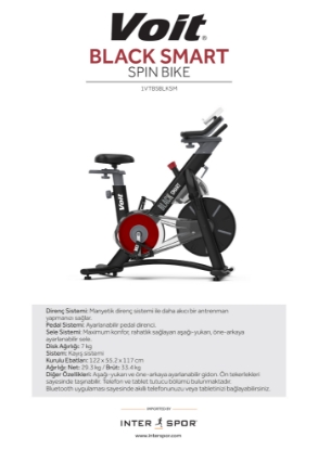 Resim Voit Black Smart Spin Bike