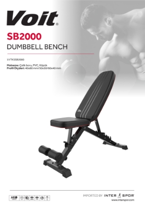 Resim Voit SB2000 Ayarlanabilir Bench Sehpası