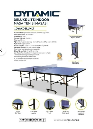 Resim Dynamic Deluxe Lite İndoor Masa Tenisi Masası